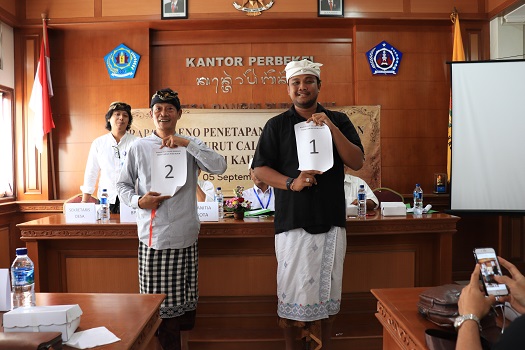Pengundian Nomer Urut Peserta Calon Perbekel