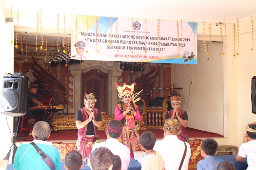 Penutupan Bulan Bhakti Gotong Royong Pemerintah Desa Dangin Puri Kauh tahun 2019
