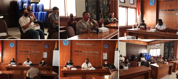 Pembahasan Persetujuan Usulan Pembatasan Kegiatan Masyarakat di Desa Dangin Puri Kauh 
