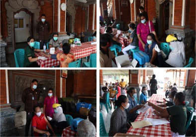 Kegiatan Vaksinasi Lansia Dan Pedagang Pasar Tradisional Satria Tahap ke 2
