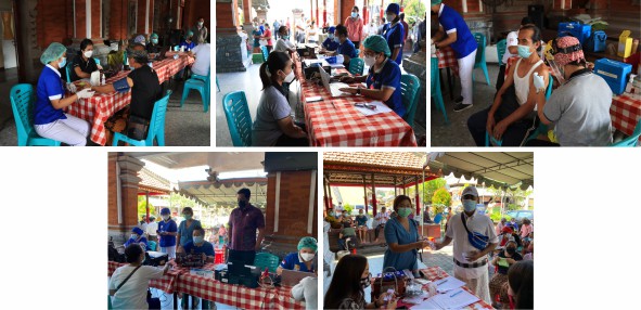 Kegiatan Vaksinasi Lansia Dan Pedagang Pasar Tradisional Satria